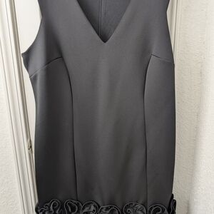 Lane Bryant V-Neck Ruffle Hem Dress